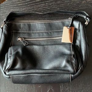 Furla Black Italian Leather Handbag